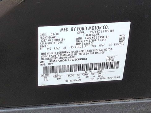 Used 2018 Ford Explorer XLT w/ Equipment Group 202A image 37