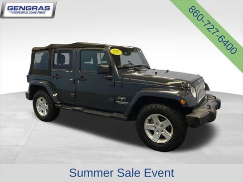 Certified 2017 Jeep Wrangler Unlimited Sahara w/ Connectivity Group AWD/4WD image 9