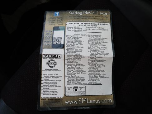Used 2013 Acura TSX Special Edition FWD image 24