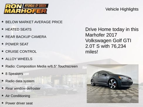 Used 2017 Volkswagen GTI S FWD image 15