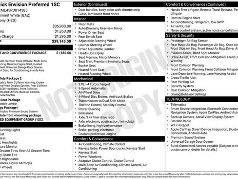 Certified 2024 Buick Envision Preferred AWD/4WD image 3