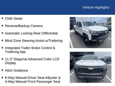 Used 2025 Chevrolet Colorado W/T w/ Advanced Trailering Package RWD image 4
