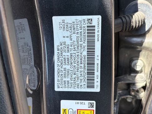 Used 2022 Honda Civic Sport image 14