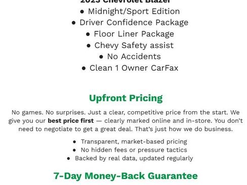 Used 2023 Chevrolet Blazer LT w/ Midnight/Sport Edition image 2