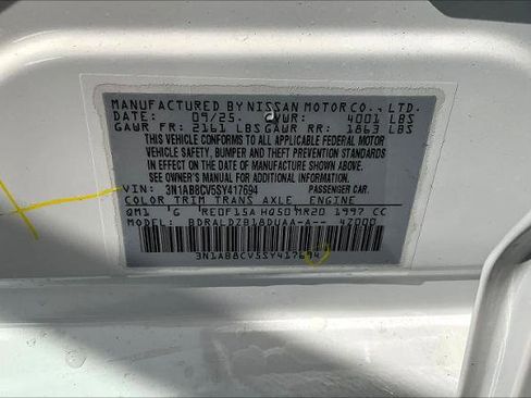 Certified 2025 Nissan Sentra SV w/ All-Weather Package FWD image 14