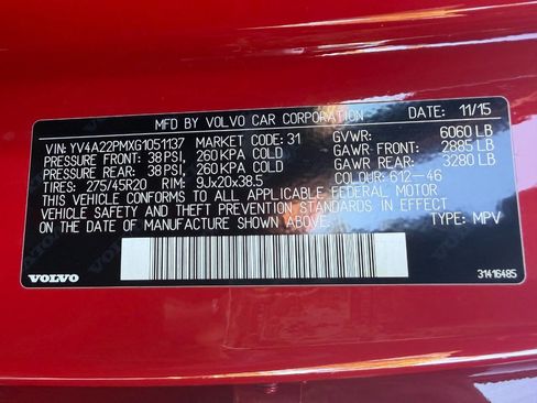 Used 2016 Volvo XC90 T6 R-Design w/ Protection Package Plus image 59