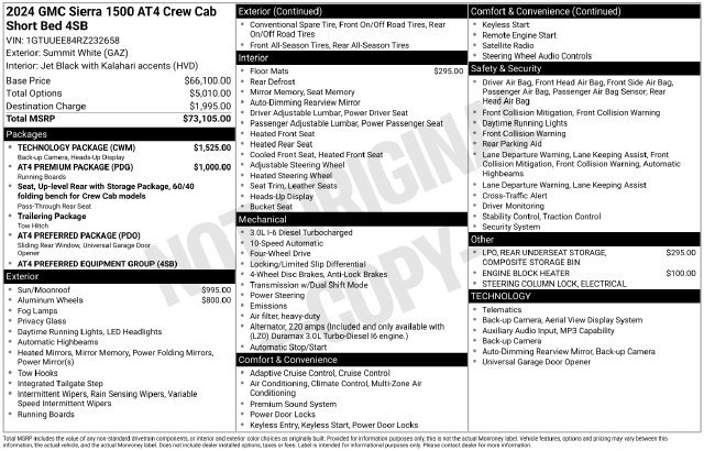 Used 2024 GMC Sierra 1500 AT4 w/ Technology Package AWD/4WD image 25