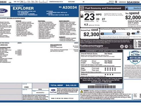Used 2025 Ford Explorer Active w/ Active Comfort Package AWD/4WD image 13