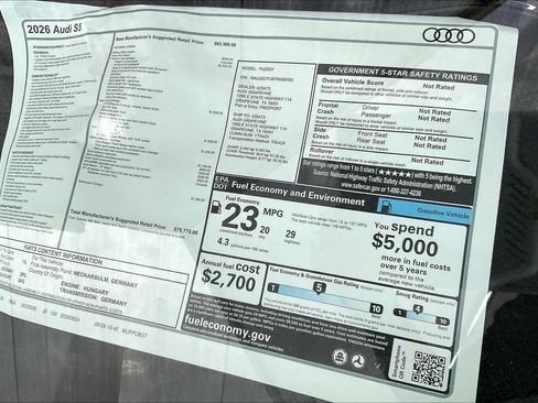 New 2026 Audi S5 Premium Plus AWD/4WD image 19