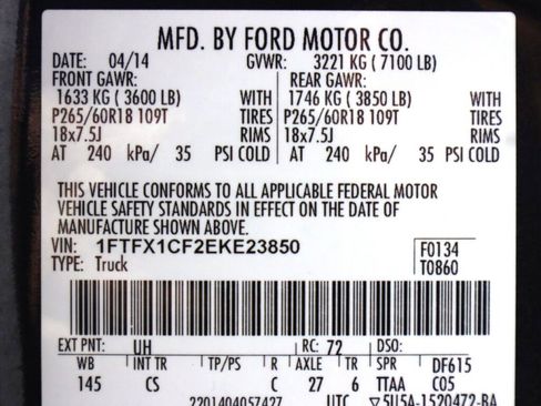 Used 2014 Ford F150 STX w/ Equipment Group 201A Mid image 38