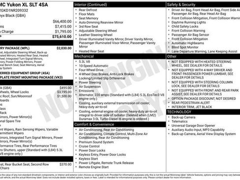 Used 2022 GMC Yukon XL SLT w/ SLT Luxury Package image 13