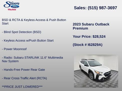 Used 2023 Subaru Outback Premium AWD/4WD image 8