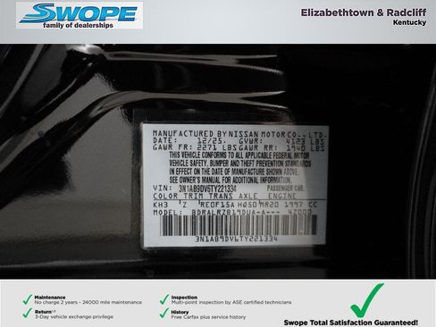 New 2026 Nissan Sentra SR w/ Floor Mat Package image 29