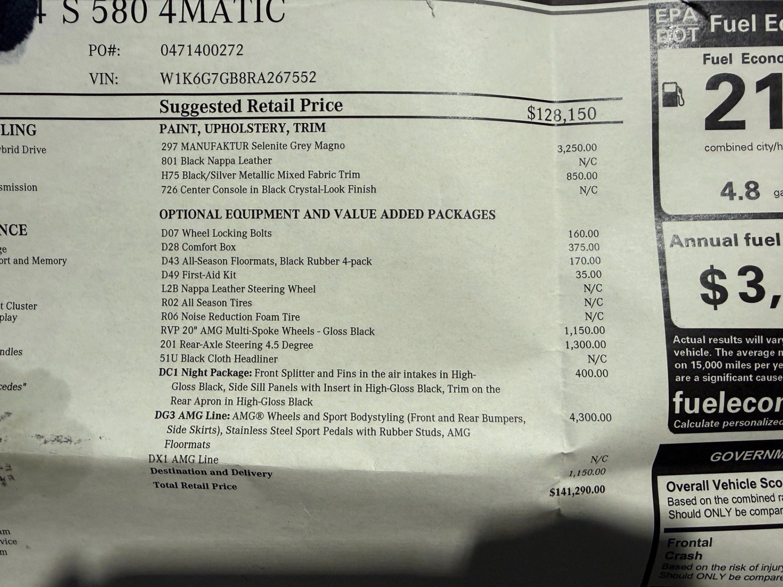 Used 2024 Mercedes-Benz S 580 4MATIC Sedan image 48