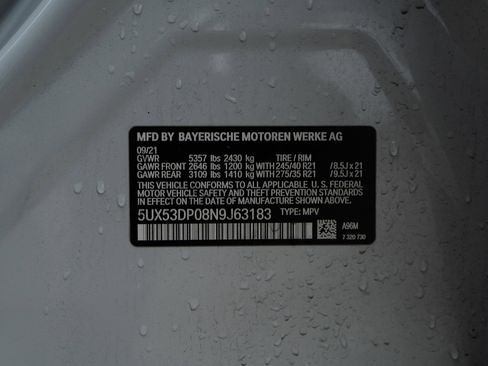 Used 2022 BMW X3 xDrive30i w/ Premium Package image 46