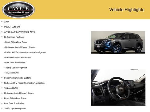 Used 2023 Nissan Rogue SL w/ SL Premium Package AWD/4WD image 3