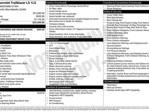 Used 2021 Chevrolet TrailBlazer LS image 4