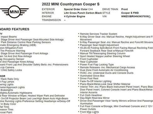 Used 2022 MINI Cooper Countryman S w/ Boardwalk Edition FWD image 25