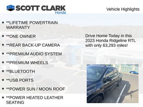 Used 2023 Honda Ridgeline RTL image 3