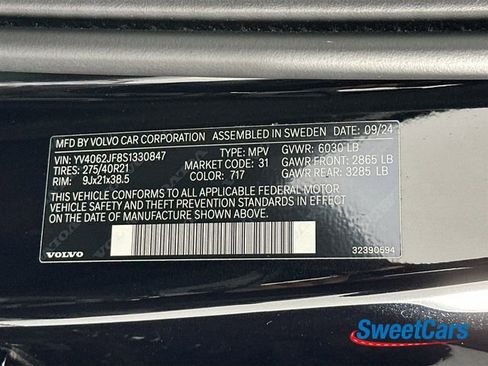 Used 2025 Volvo XC90 B6 Ultra w/ Protection Package Premier image 59