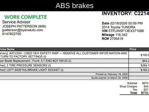 Used 2014 Toyota Tundra SR5 image 8