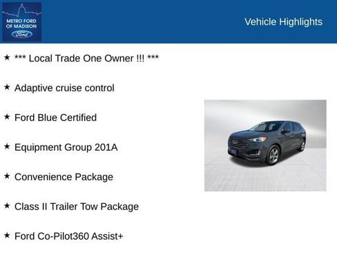 Certified 2021 Ford Edge SEL w/ Convenience Package AWD/4WD image 2