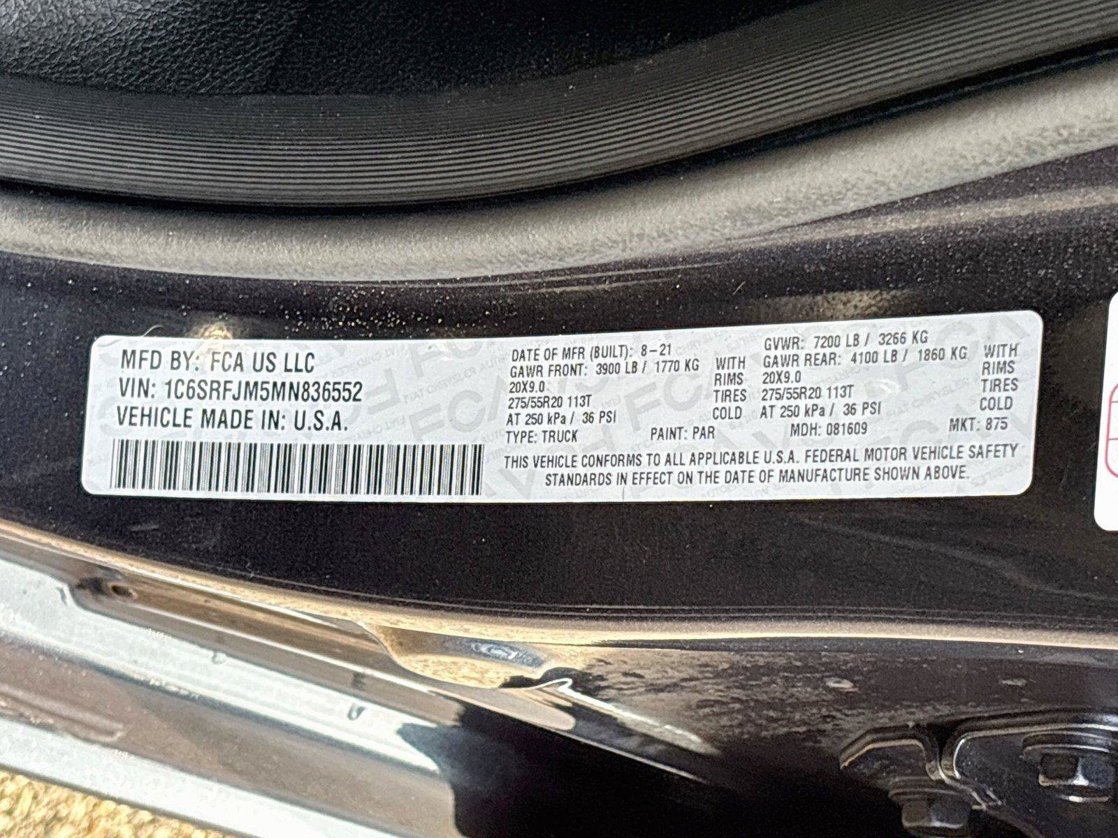 Used 2021 RAM 1500 Laramie AWD/4WD image 32