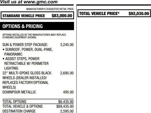 Used 2026 GMC Yukon Denali w/ Sun & Power Step Package image 2