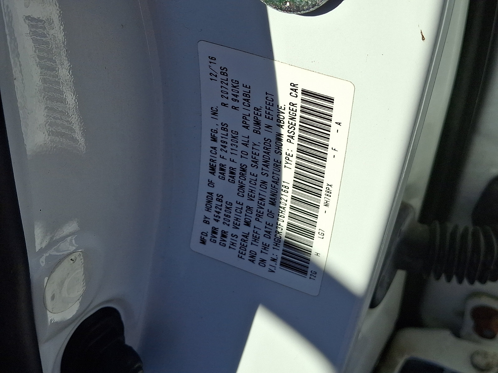 Certified 2017 Honda Accord EX-L image 27