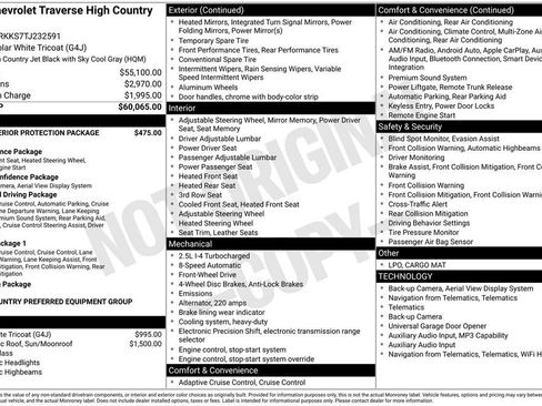 New 2026 Chevrolet Traverse High Country image 8