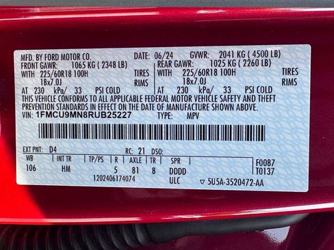 Used 2024 Ford Escape ST-Line w/ Tech Pack #1 image 42