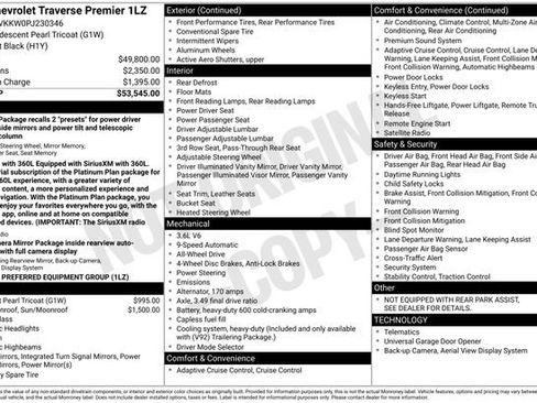 Certified 2023 Chevrolet Traverse Premier AWD/4WD image 37