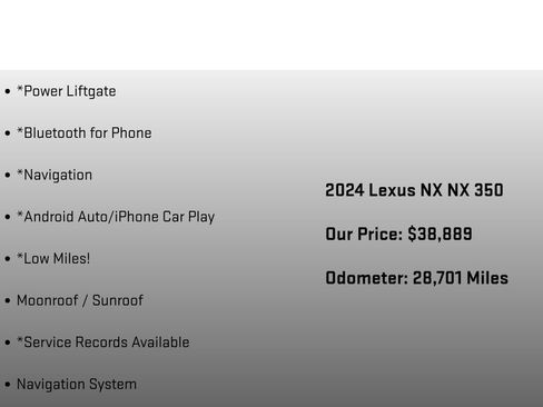 Used 2024 Lexus NX 350 AWD w/ Cold Area Package image 12