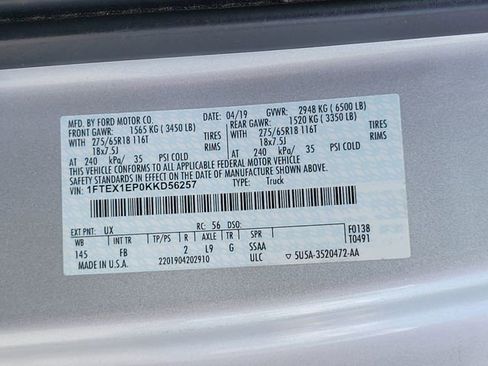 Used 2019 Ford F150 XLT w/ Equipment Group 302A Luxury AWD/4WD image 18
