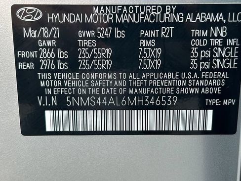 Used 2021 Hyundai Santa Fe Limited FWD image 32