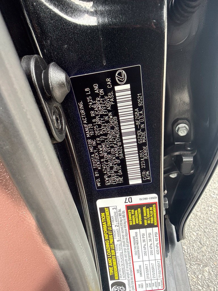 Used 2021 Lexus ES 350 w/ Premium Package FWD image 32