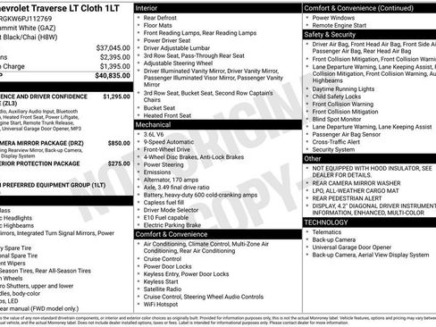 Certified 2023 Chevrolet Traverse LT image 10