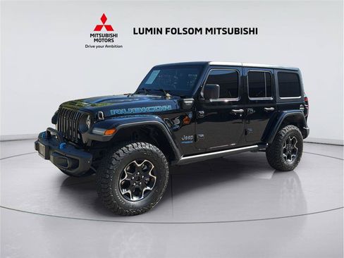 Used 2021 Jeep Wrangler Unlimited Rubicon 4xe w/ Steel Bumper Group AWD/4WD image 1