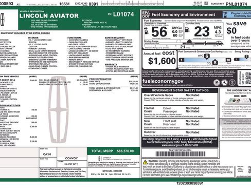 Used 2023 Lincoln Aviator Grand Touring w/ Equipment Group 301A image 7