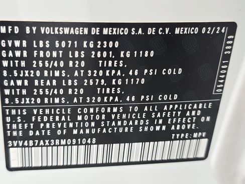 Certified 2024 Volkswagen Tiguan SEL R-Line AWD/4WD image 36