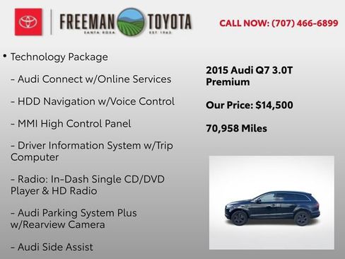 Used 2015 Audi Q7 3.0T Premium w/ Technology Package image 5