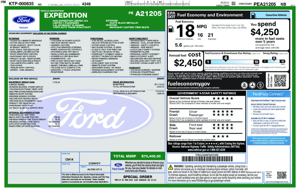 Used 2023 Ford Expedition Limited AWD/4WD image 21