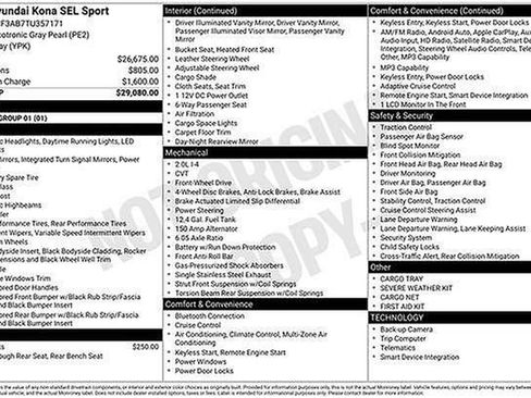 New 2026 Hyundai Kona SEL Sport image 7