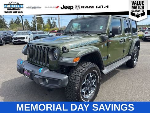 Used 2023 Jeep Wrangler Unlimited Rubicon 4xe w/ Cold Weather Group AWD/4WD image 1