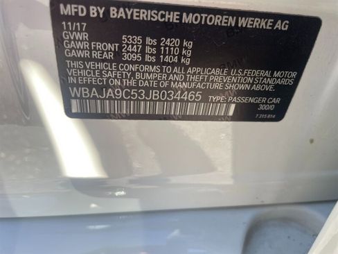 Used 2018 BMW 530e 530e iPerformance image 7