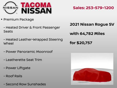 Used 2021 Nissan Rogue SV w/ Premium Package image 6