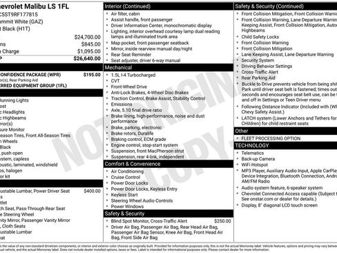 Used 2024 Chevrolet Malibu LS w/ Driver Confidence Package FWD image 15
