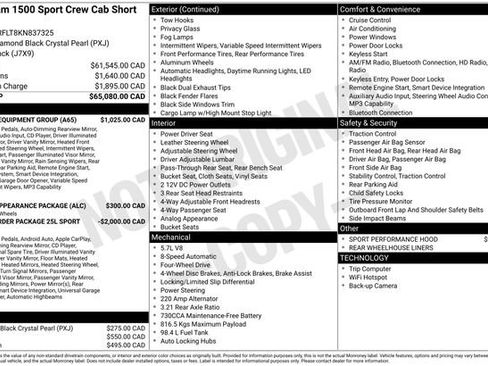 Used 2019 RAM 1500 Sport w/ Level 2 Equipment Group image 2