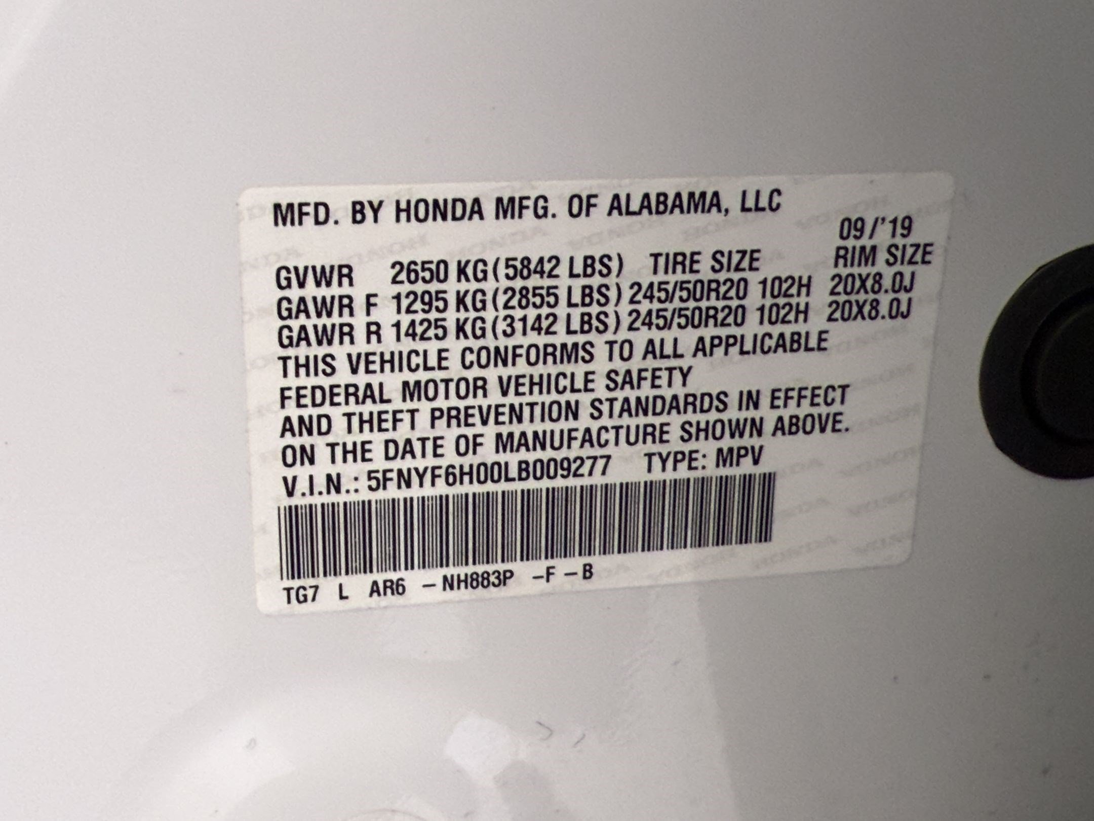 Used 2020 Honda Pilot Elite image 26