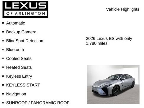 Certified 2026 Lexus ES 350e w/ Convenience Package FWD image 7